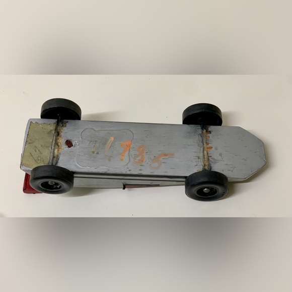 1985 Vintage Hand Crafted Homemade Pinewood Derby Race Car - Picture 11 of 11